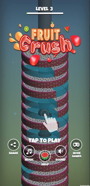 堆球水果粉碎游戏截图3