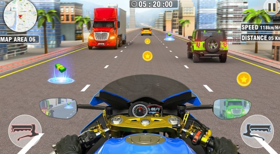 公路摩托车骑手驾驶游戏手机版截图2
