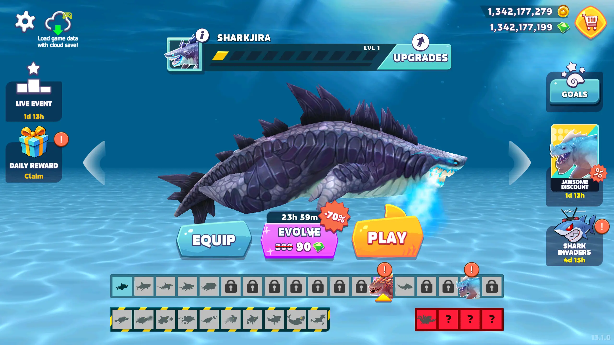 饥饿鲨进化破解版2