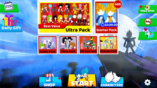 火柴人悟空格斗0