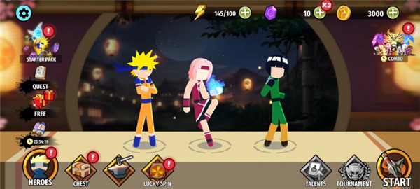 火柴人忍者3v3竞技场0