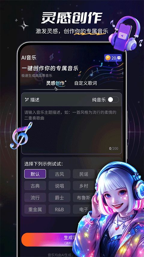 Suno AI音乐生成器免费版截图1