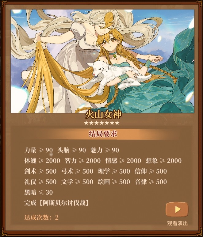 火山的女儿职业大全